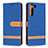 Coque Portefeuille Livre Cuir Etui Clapet B11F pour Samsung Galaxy S21 Plus 5G Bleu