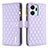 Coque Portefeuille Livre Cuir Etui Clapet B12F pour Huawei Honor X7a Violet