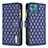 Coque Portefeuille Livre Cuir Etui Clapet B12F pour Motorola Moto Edge 40 Neo 5G Bleu