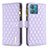 Coque Portefeuille Livre Cuir Etui Clapet B12F pour Motorola Moto Edge 40 Neo 5G Violet