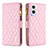 Coque Portefeuille Livre Cuir Etui Clapet B12F pour Oppo F21 Pro 5G Or Rose