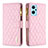 Coque Portefeuille Livre Cuir Etui Clapet B12F pour Oppo K10 4G Or Rose