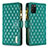 Coque Portefeuille Livre Cuir Etui Clapet B12F pour Samsung Galaxy A02s Vert