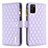 Coque Portefeuille Livre Cuir Etui Clapet B12F pour Samsung Galaxy A03s Violet