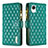 Coque Portefeuille Livre Cuir Etui Clapet B12F pour Samsung Galaxy A23 5G SC-56C Vert