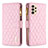 Coque Portefeuille Livre Cuir Etui Clapet B12F pour Samsung Galaxy A33 5G Or Rose