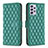 Coque Portefeuille Livre Cuir Etui Clapet B12F pour Samsung Galaxy A52 4G Vert