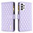 Coque Portefeuille Livre Cuir Etui Clapet B12F pour Samsung Galaxy A73 5G Violet