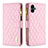 Coque Portefeuille Livre Cuir Etui Clapet B12F pour Samsung Galaxy F04 Or Rose