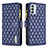 Coque Portefeuille Livre Cuir Etui Clapet B12F pour Samsung Galaxy F23 5G Bleu