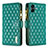 Coque Portefeuille Livre Cuir Etui Clapet B12F pour Samsung Galaxy M04 Vert