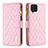 Coque Portefeuille Livre Cuir Etui Clapet B12F pour Samsung Galaxy M12 Or Rose