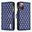 Coque Portefeuille Livre Cuir Etui Clapet B12F pour Samsung Galaxy S20 FE 4G Bleu