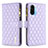 Coque Portefeuille Livre Cuir Etui Clapet B12F pour Xiaomi Poco F3 5G Violet