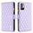 Coque Portefeuille Livre Cuir Etui Clapet B12F pour Xiaomi POCO M3 Pro 5G Violet