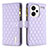 Coque Portefeuille Livre Cuir Etui Clapet B12F pour Xiaomi Redmi Note 13 Pro+ Plus 5G Violet