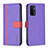 Coque Portefeuille Livre Cuir Etui Clapet B13F pour Oppo A54 5G Violet