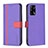 Coque Portefeuille Livre Cuir Etui Clapet B13F pour Oppo A74 4G Violet