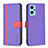 Coque Portefeuille Livre Cuir Etui Clapet B13F pour Oppo A96 4G Violet