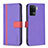 Coque Portefeuille Livre Cuir Etui Clapet B13F pour Oppo F19 Pro Violet