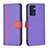 Coque Portefeuille Livre Cuir Etui Clapet B13F pour Oppo Find X5 Lite 5G Violet