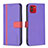 Coque Portefeuille Livre Cuir Etui Clapet B13F pour Samsung Galaxy A03 Violet