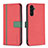 Coque Portefeuille Livre Cuir Etui Clapet B13F pour Samsung Galaxy A04s Rouge
