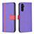 Coque Portefeuille Livre Cuir Etui Clapet B13F pour Samsung Galaxy A04s Violet