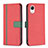 Coque Portefeuille Livre Cuir Etui Clapet B13F pour Samsung Galaxy A23 5G SC-56C Rouge