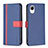 Coque Portefeuille Livre Cuir Etui Clapet B13F pour Samsung Galaxy A23s Bleu