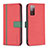 Coque Portefeuille Livre Cuir Etui Clapet B13F pour Samsung Galaxy S20 FE 5G Rouge