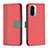 Coque Portefeuille Livre Cuir Etui Clapet B13F pour Xiaomi Mi 11i 5G Rouge