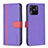 Coque Portefeuille Livre Cuir Etui Clapet B13F pour Xiaomi Redmi 10 Power Violet