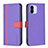 Coque Portefeuille Livre Cuir Etui Clapet B13F pour Xiaomi Redmi A1 Violet