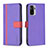 Coque Portefeuille Livre Cuir Etui Clapet B13F pour Xiaomi Redmi Note 10 4G Violet