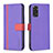 Coque Portefeuille Livre Cuir Etui Clapet B13F pour Xiaomi Redmi Note 11 4G (2022) Violet