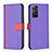 Coque Portefeuille Livre Cuir Etui Clapet B13F pour Xiaomi Redmi Note 11 Pro 4G Violet