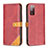 Coque Portefeuille Livre Cuir Etui Clapet B14F pour Samsung Galaxy S20 FE 4G Rouge