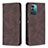 Coque Portefeuille Livre Cuir Etui Clapet B15F pour Nokia G11 Marron