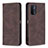 Coque Portefeuille Livre Cuir Etui Clapet B15F pour Oppo A54 5G Marron