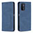 Coque Portefeuille Livre Cuir Etui Clapet B15F pour Oppo A74 5G Bleu