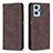 Coque Portefeuille Livre Cuir Etui Clapet B15F pour Oppo A96 4G Marron