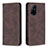 Coque Portefeuille Livre Cuir Etui Clapet B15F pour Oppo F19 Pro+ Plus 5G Marron