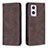 Coque Portefeuille Livre Cuir Etui Clapet B15F pour Oppo Reno7 Lite 5G Marron