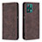 Coque Portefeuille Livre Cuir Etui Clapet B15F pour Realme 9 5G Marron