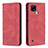 Coque Portefeuille Livre Cuir Etui Clapet B15F pour Realme C21 Rouge