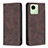 Coque Portefeuille Livre Cuir Etui Clapet B15F pour Realme C30s Marron