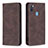 Coque Portefeuille Livre Cuir Etui Clapet B15F pour Samsung Galaxy A11 Marron