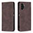 Coque Portefeuille Livre Cuir Etui Clapet B15F pour Samsung Galaxy A13 4G Marron