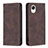 Coque Portefeuille Livre Cuir Etui Clapet B15F pour Samsung Galaxy A23 5G SC-56C Marron